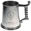 Balloch Crest Tankard with Rope Handle in Polished Pewter 1 Pint Capacity view 1