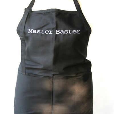 KNBC Graphics Black Embroidered Apron Master Baster