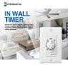 Intermatic SW30MWK 30-Minute Spring Wound Timer, White - Energy-Saving Control for Lights and Appliances - Easy Installation and Operation view 2