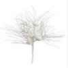 20" Glittered Berry/Long Needle Spray White (pack of 12) view 1