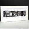 Creative Letter Art Wedding Bride and Groom Personalized 8 by 20 inch Framed Name Created with Architectural Alphabet Photographs - Exclusively view 1
