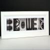 Creative Letter Art Wedding Bride and Groom Personalized 8 by 20 inch Framed Name Created with Architectural Alphabet Photographs - Exclusively view 3