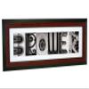 Wedding Bride and Groom Personalized 8 by 20 inch Framed Name Created with Architectural Alphabet Photographs - Exclusively By Creative Letter Art? view 2