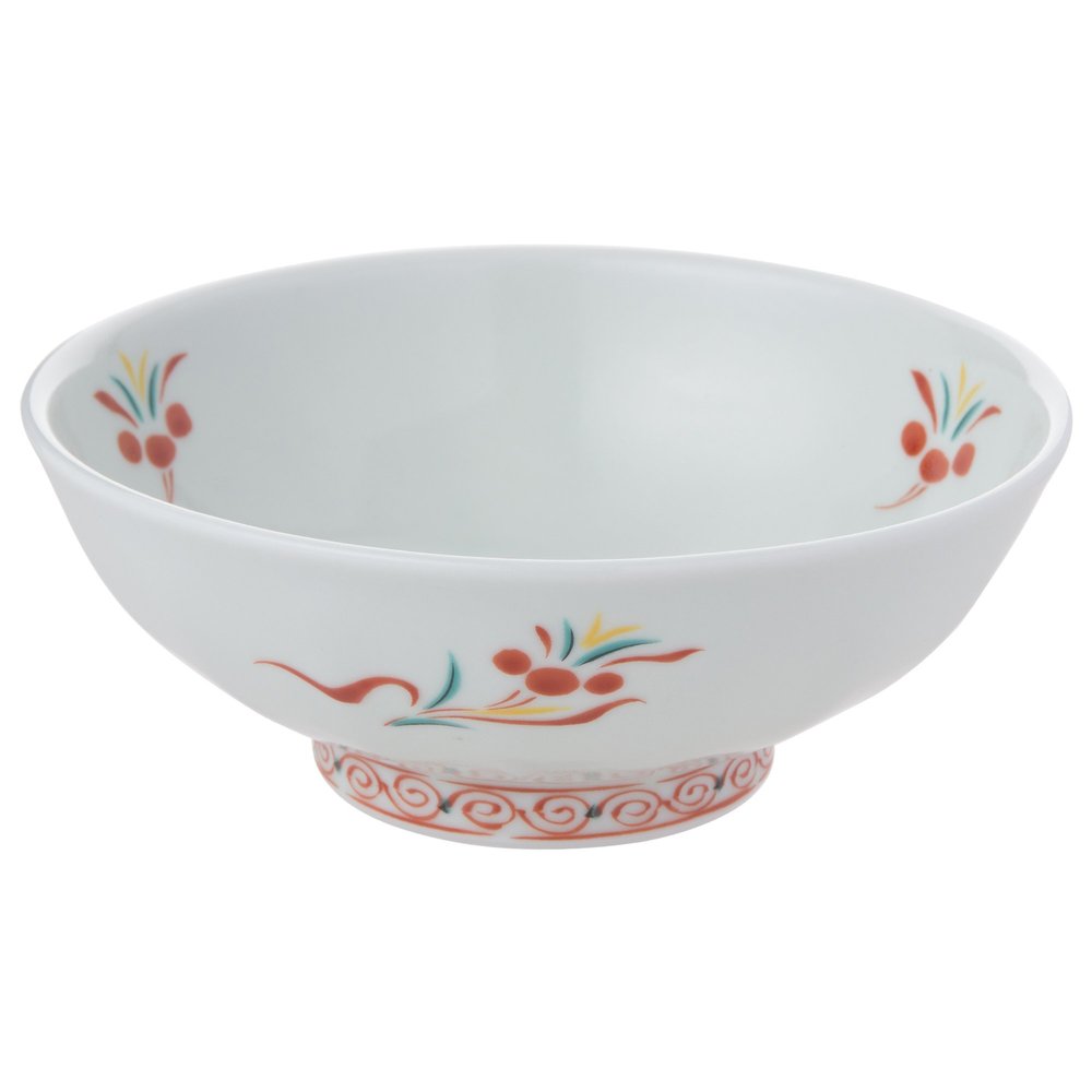 Ranchant Large Pot, White, 5.7 x 2.2 inches (14.5 x 5.7 cm), Nishiki Manshu Arita Ware Made in Japan