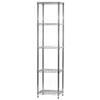 Shelving Inc. 5-Tier Chrome Wire Shelving Unit, 14"d x 18"w x 54"h, Industrial Modern Style, 800lbs Capacity Per Shelf view 1
