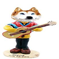 Husky Red & White w/Blue Eyes Viva Mexico Doogie Collectable Figurine