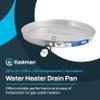 Eastman Aluminum Water Heater Drain Pan with PVC Fittings, 26 Inch ID x 28 Inch OD Compression, 60089 view 2