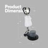 Industrial Floor Polisher Machine with (1 Tank + 2 Brushes + 1 Pad Holder) ,1.5 HP view 3