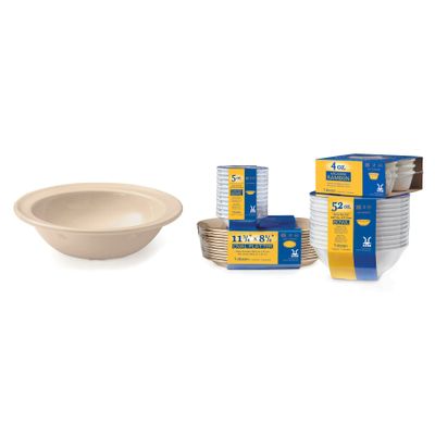 G.E.T. SP-DN-350-T Tan 5 oz. Rimmed Bowl, Melamine (Pack of 12)