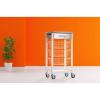 DON HIERRO - Rolling cart for Kitchen with Drawer ONDA. White, Stainless Steel -elm Color view 4