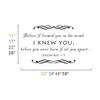 Baby Nursery Wall Decal - Before I Formed You in The Womb Christian Scripture Wall Decal (Custom, Large) view 3