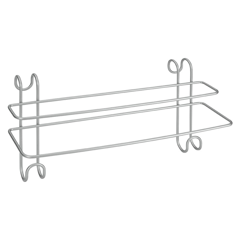 Metaltex Radius Double Towel Rail - Bathroom Towel Holder Ideal for Bathroom Radiators. Over The Door Towel Rail - Silver, Size: 39 x 15 x 20 cm