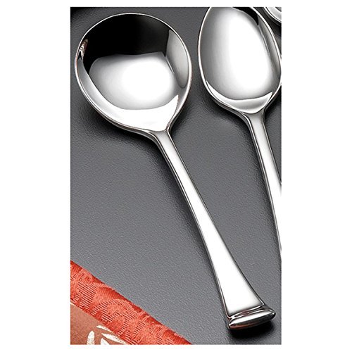 Aspen Bouillon Spoon 6 3/8 inch Bonsteel Silver 12 Ct