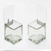 4W x 4D x .5H Optional Glass Jar Lids with Notch 3 Ct view 1