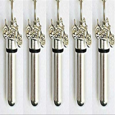 Pasco Specialty Products Set of Five - Silver Motorcycle Cremation URN - Includes Velvet Pouches & Fill Kit