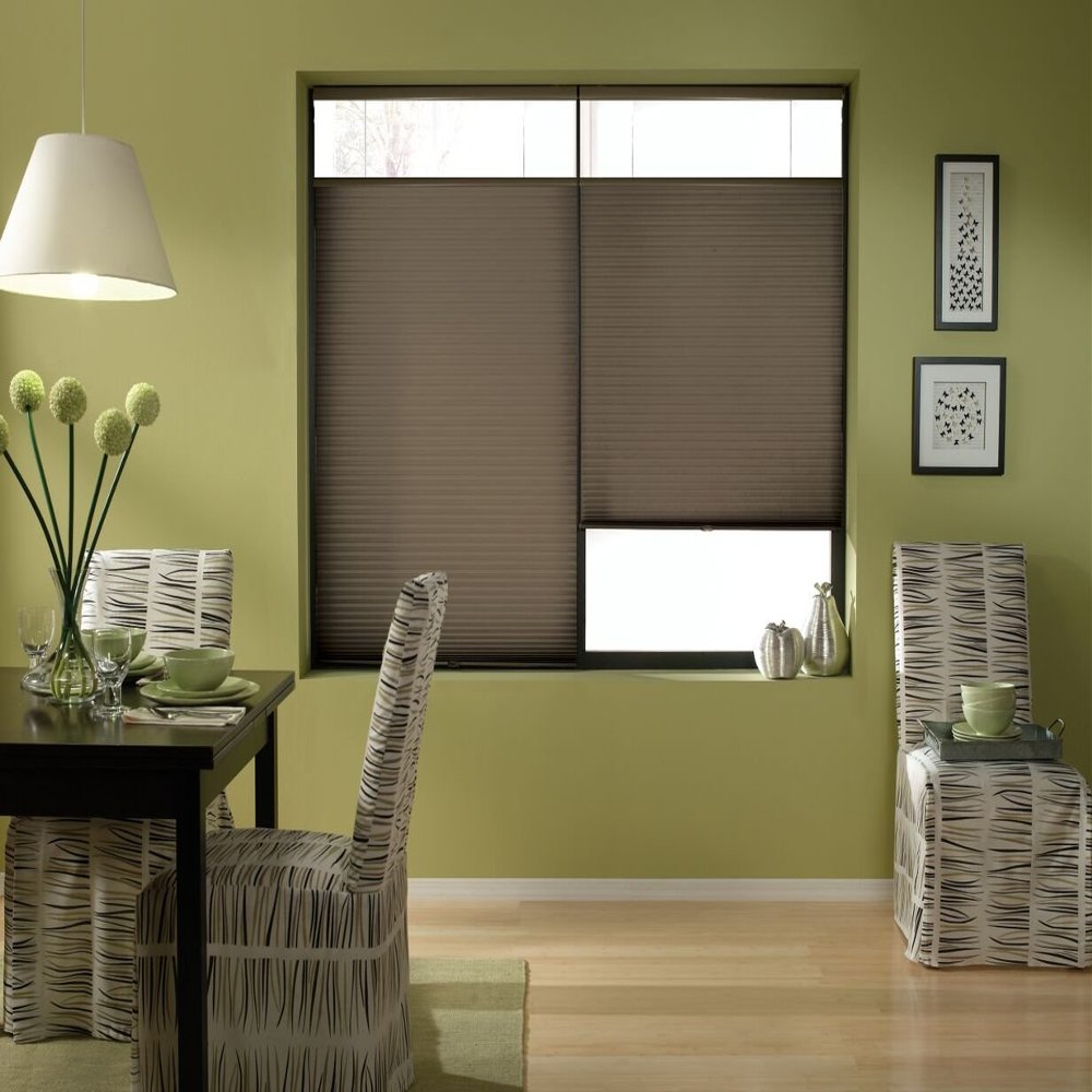 Cordless Top Down Bottom Up Cellular Honeycomb Shades, 71W x 84H, Espresso, Sizes 62-72 Wide