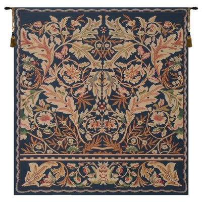 C Charlotte Home Furnishings Inc Acanthus II Belgian Medium Tapestry Wall Hanging | Viscose Cotton and Polyester Blend Wall Art | 70 in. x 53 in. | Home Decor Accents | Inspired by William Morris