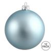 Vickerman 3" Plastic Ball Ornaments in Matte Baby Blue (Set of 12) view 2