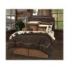 H HIEND ACCENTS Hi End Accent Barbwire Tan 7Pc. Bedding Set - Queen (with Free Coordinating Sheet Set) view 1