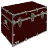 C&N Footlockers - Large Undergrad Storage Trunk - Made in the USA - Only STEEL Footlocker on Amazon - Durable Chest with Lid Stay - 32 x 18 x 16.5 Inches (Maroon) view 1