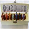 7 Piece Merkaba Chakra Crystal Stone Star Set, with Wood Box, Sacred Geometry, Reiki view 1