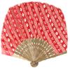  Hanaitada Women's Folding Fan Paper red view 1