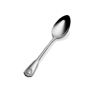 Bon Chef S2003 Stainless Steel 18/8 Shell Soup/Dessert Spoon, 7-9/16" Length (Pack of 12)