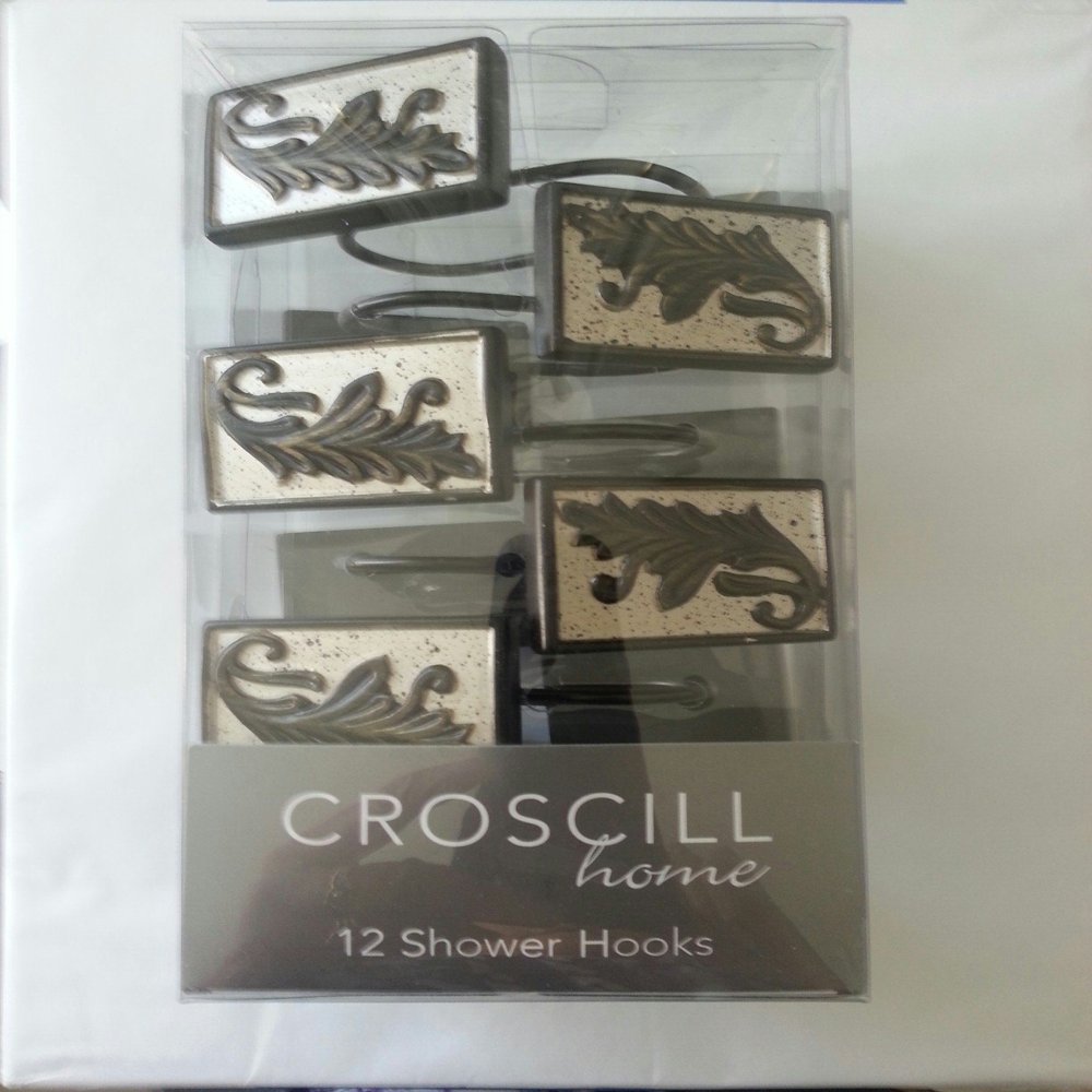 Croscill Argosy Shower Hooks, Champagne