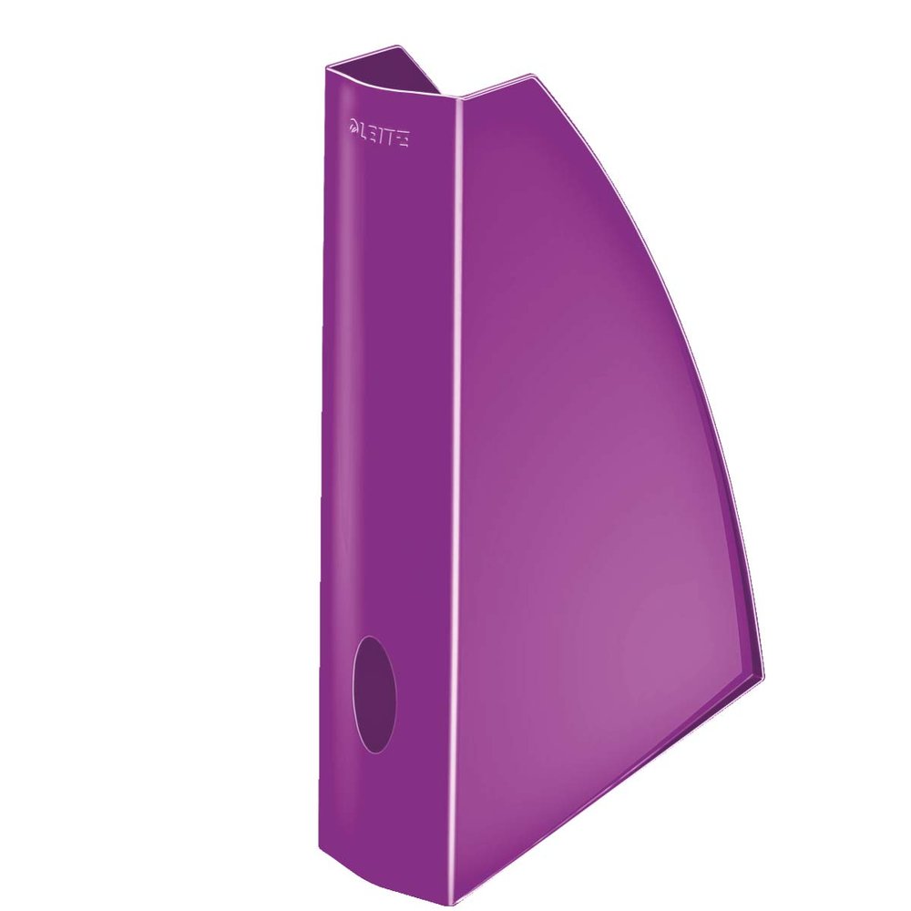 Leitz 52771062 Magazine File, A4, Wow Range, Metallic Purple