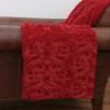 Thro by Marlo Lorenz Denise Faux Fur, 50 by 60-Inch, Chili Red view 1