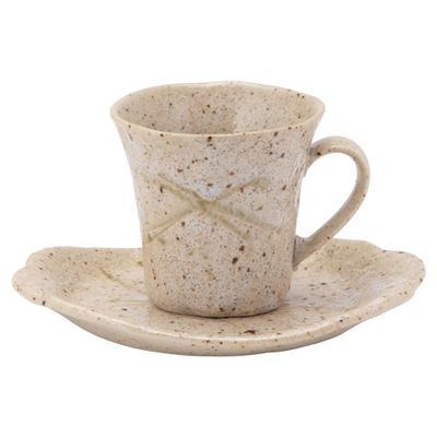 (Kakuni) Mino Ware W30126 Oasis Cup & Saucer