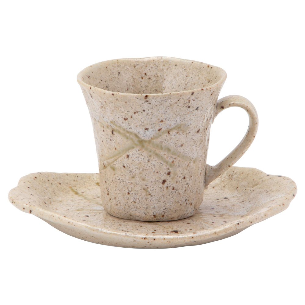 (Kakuni) Mino Ware W30126 Oasis Cup & Saucer
