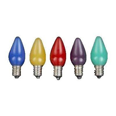 Kurt Adler Multi Opaque C7 LED Bulbs 25pc.