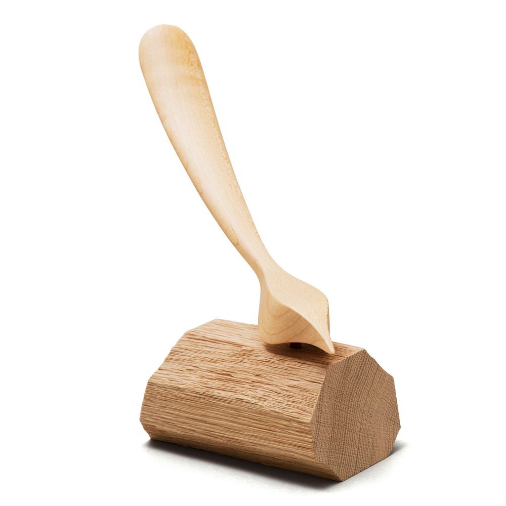  Asahikawa Furniture Dreamy Person Woodbird Shoe Horn, Split Stand, Natural
