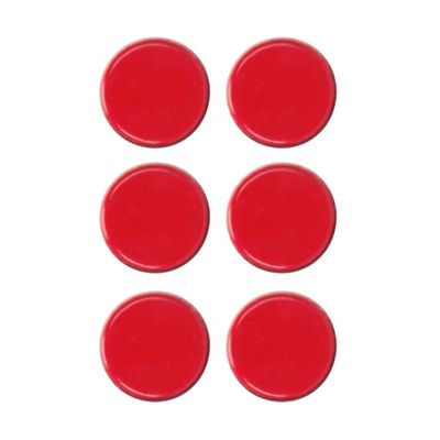 Contento Dots Round Card Holder Red