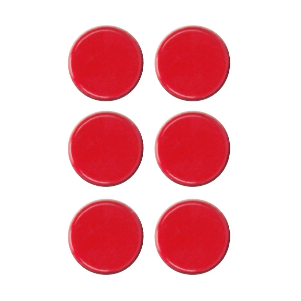 Contento Dots Round Card Holder Red