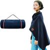 USB Heated Shawl Wrap - Warm Flannel Wearable Blanket, Portable for Car, Winter Plush Sofa Chair Couch Throw, Electric for Home Office Travel, 150*80cm view 1