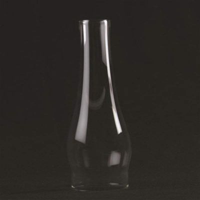 Clear Glass Lamp Chimney, Replacement Hurricane Globe Measures 3 Inch Diameter Base x 12 Inches High for Oil or Kerosene Lanterns