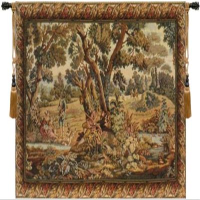 Hunters Resting Italian Tapestry Wall Hanging - 66 in. x 46 in. Cotton/Viscose/Polyester by Charlotte Home Furnishings