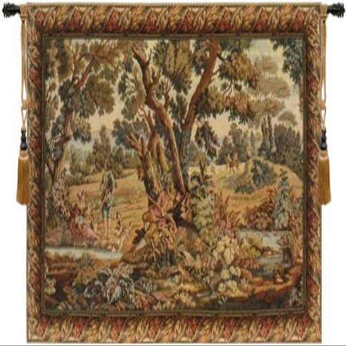 Hunters Resting Italian Tapestry Wall Hanging - 66 in. x 46 in. Cotton/Viscose/Polyester by Charlotte Home Furnishings