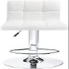 2 White Modern Adjustable Counter Swivel Pub Style Bar Stools / Barstools (White) view 4