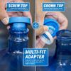 TERA PUMP TRRWC02 Reusable No-Splash Cap for Screw Top or Crown Top Bottles and Water Dispensers with Probes view 4