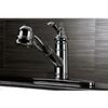 Kingston Brass GSC7571TL Gourmetier Templeton 8-Inch Centerset Single Handle Kitchen Faucet with Pull-Out Wand, Polished Chrome view 2