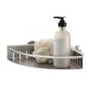 Tiger Boston Corner Shower Basket Large, Stainless Steel Brushed, 24.7 x 6 x 24.7 cm view 1