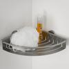 Tiger Boston Corner Shower Basket Large, Stainless Steel Brushed, 24.7 x 6 x 24.7 cm view 3