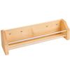 13-1/8" Adjustable Door Mount Spice Rack Bin Only, Maple Wood, view 1