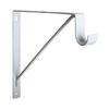 Knape & Vogt - Closet Shelf and Rod Bracket - 11" SL x 10" WL, White Finish, Closet Rod Support view 1