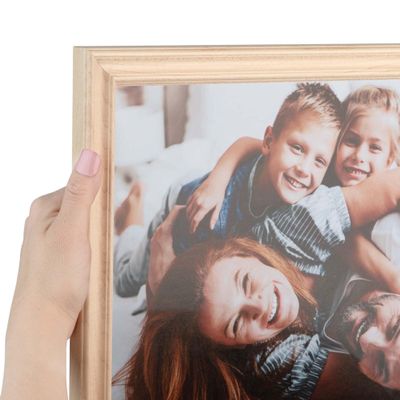 ArtToFrames 18x36 inch Clear Finish on Hard Maple Wood Picture Frame, WOM0066-60823-YCLR-18x36