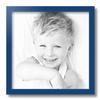 ArtToFrames 14x14 Inch Blue Picture Frame, This 1" Custom Wood Poster Frame is Blue Stain on Red Leaf Maple, for Your Art or Photos - Comes with Regular Glass, WOM0066-60823-YBLU-14x14 view 3