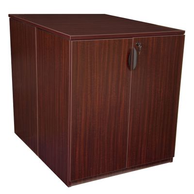 Romig Regency Legacy Stand Up Back to Back Storage Cabinet/Desk, Mahogany